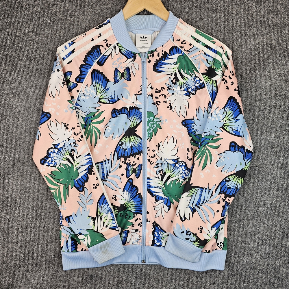 ADIDAS x HER Studic London Tropical Butterfly Track Jacket| Youth Large